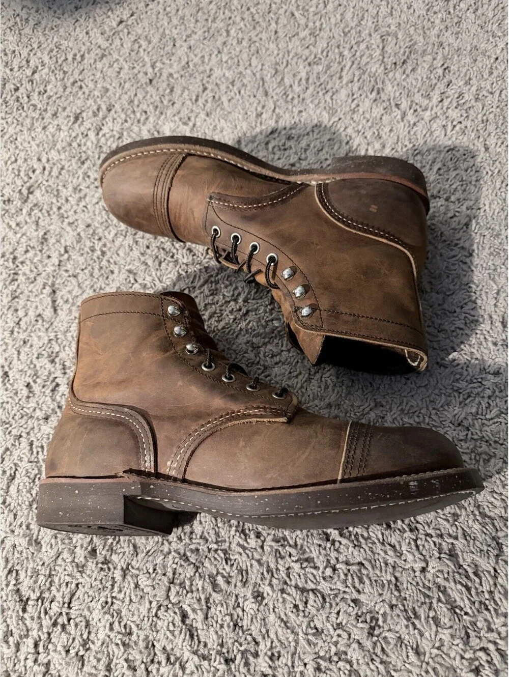 Red Wing Shoes 8115 Iron Ranger Men's Leather Boot Cooper Rough & Tough 7.5 D